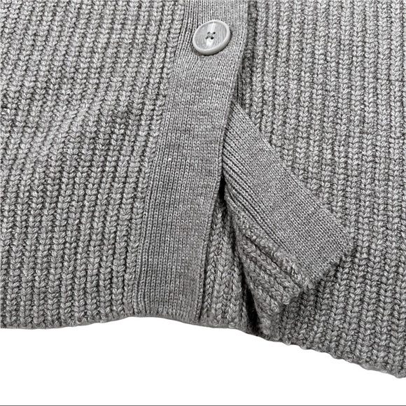 Simply Vera Wang Mixed Media Longline Chunky Cardigan Sweater S / M Gray - Picture 7 of 8